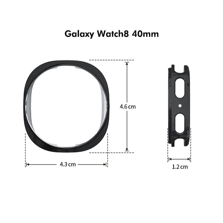 For Samsung Galaxy Watch8 40mm ENKAY Hat-Prince Full Coverage Electroplated Soft TPU Case with Screen Protection(Silver) - free shipping - PMC TechLife - Order now!