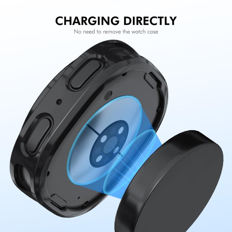 For Samsung Galaxy Watch8 44mm ENKAY Hat-Prince Full Coverage Electroplated Soft TPU Case with Screen Protection(Silver) - free shipping - PMC TechLife - Order now!