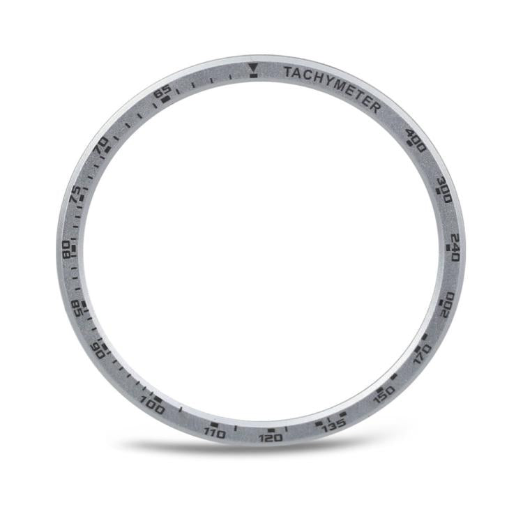 For Samsung Galaxy Watch8 40mm Speed Bezel and Solid Color Stitched Silicone Watch Band(Starlight Silver) - free shipping - PMC TechLife - Order now!