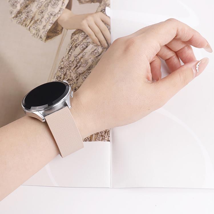 20mm Lychee Texture Soft Magnetic Silicone Watch Band(Orange Black) - free shipping - PMC TechLife - Order now!