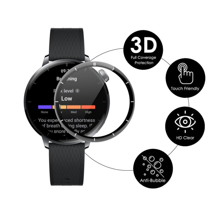 For OnePlus Watch 3 43mm 5pcs ENKAY 3D Full Coverage Soft PC Edge PMMA HD Screen Protector Film - free shipping - PMC TechLife - Order now!