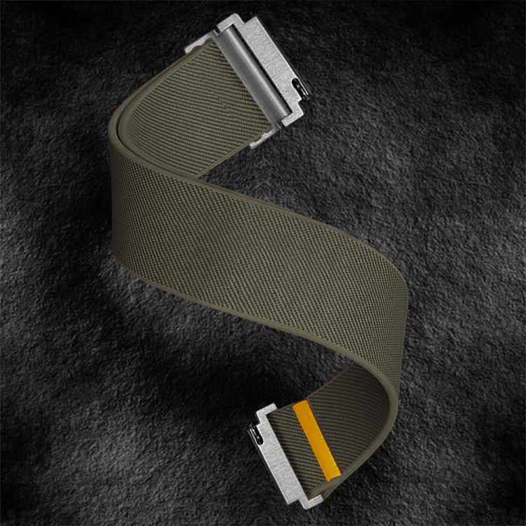 20mm Adjustable Single Loop Elastic Nylon Watch Band(Army Green) - free shipping - PMC TechLife - Order now!
