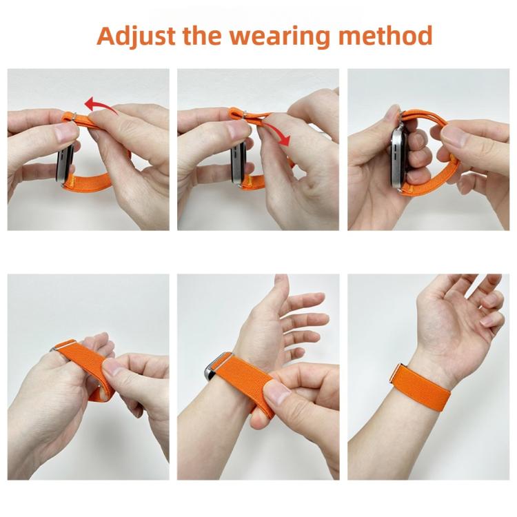 For Huawei Watch Fit3 / Fit4 / Fit4 Pro Adjustable Single Loop Elastic Nylon Watch Band(Red) - free shipping - PMC TechLife - Order now!