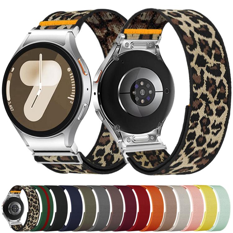 For Samsung Galaxy Watch FE / 7 / 6 / 5 / 4 Adjustable Single Loop Elastic Nylon Watch Band(Red) - free shipping - PMC TechLife - Order now!
