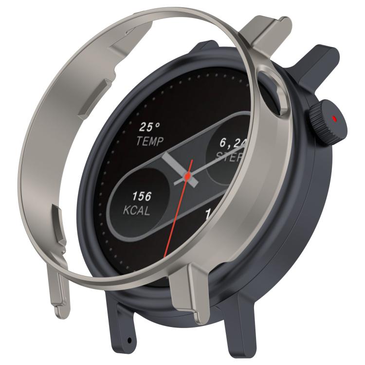 For CMF Watch 3 Pro Half Coverage Hollowed PC Watch Protective Cover(Titanium Steel Color) - free shipping - PMC TechLife - Order now!