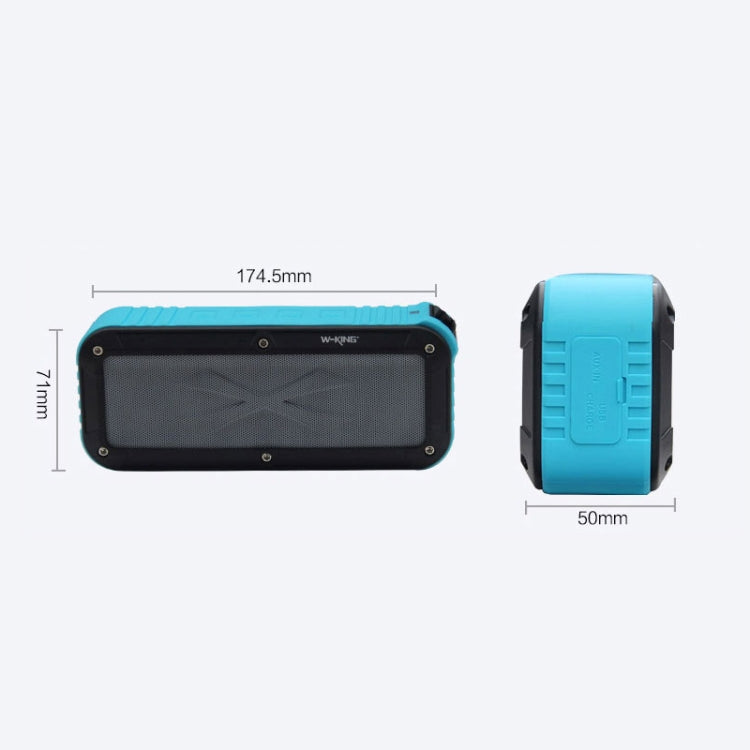 W-KING S20 Loudspeakers IPX6 Waterproof Bluetooth Speaker Portable NFC Bluetooth Speaker for Outdoors / Shower / Bicycle FM Radio (Green) - Waterproof Speaker by W-KING | Online Shopping South Africa | PMC Jewellery | Buy Now Pay Later Mobicred