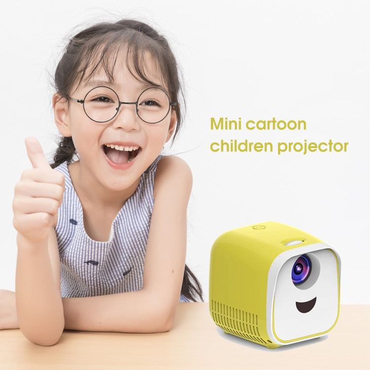 L1 Children Projector Mini LED Portable Home Speaker Projector, EU Plug (Black) - LED Projector by PMC Jewellery | Online Shopping South Africa | PMC Jewellery | Buy Now Pay Later Mobicred