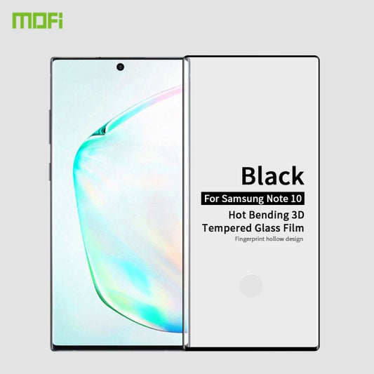 MOFI 9H 3D Explosion Proof Thermal Bending Full Screen Covered With Tempered Glass Film for Galaxy note10(Black) - Galaxy Tempered Glass by MOFI | Online Shopping South Africa | PMC Jewellery | Buy Now Pay Later Mobicred