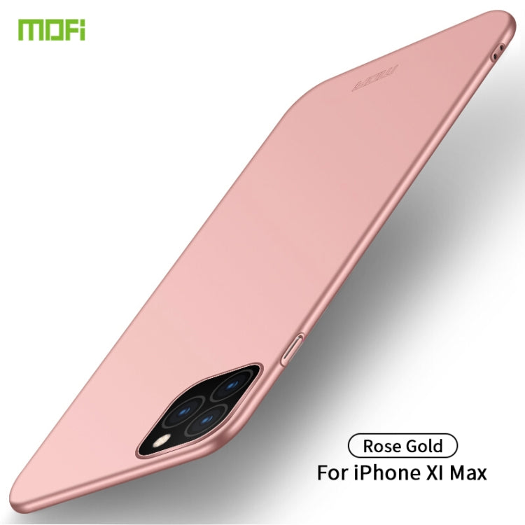 For iPhone 11 Pro Max MOFI Frosted PC Ultra-thin Hard Case (Rose gold) - iPhone 11 Pro Max Cases by MOFI | Online Shopping South Africa | PMC TechLife