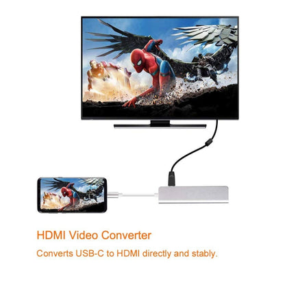 4 in 1 Type C Hub with HDMI  USB 3.0 Adapter for MacBook Hub USB Computer Peripherals USB Type C HDMI for MacBook Pro Air - USB HUB by PMC Jewellery | Online Shopping South Africa | PMC Jewellery | Buy Now Pay Later Mobicred