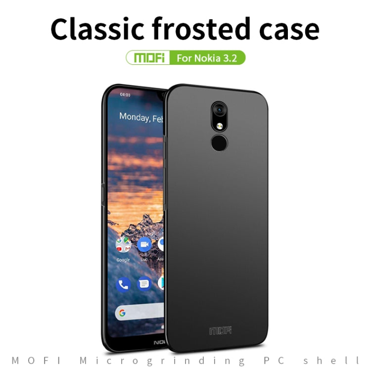 MOFI Frosted PC Ultra-thin Hard Case for Nokia 3.2(Black) - Google Cases by MOFI | Online Shopping South Africa | PMC Jewellery