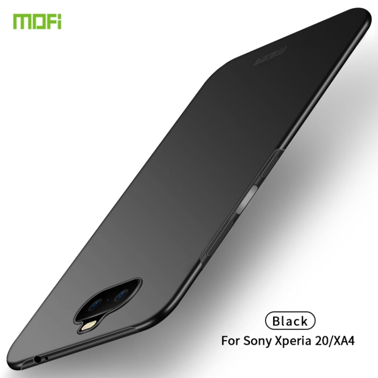 MOFI Frosted PC Ultra-thin Hard Case for Sony Xperia 20 / Xperia XA4(Black) - Sony Cases by MOFI | Online Shopping South Africa | PMC Jewellery