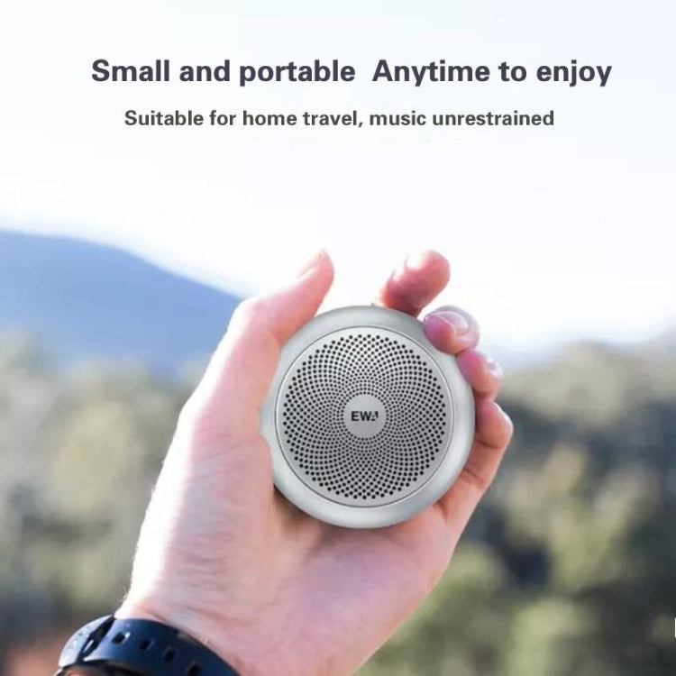 EWA A110mini High Hidelity Bluetooth Speaker Small Size High Power Bass, TWS Bluetooth Technology, Support TF(Silver) - Desktop Speaker by EWA | Online Shopping South Africa | PMC Jewellery | Buy Now Pay Later Mobicred