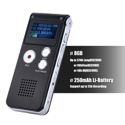 SK-012 8GB Voice Recorder USB Professional Dictaphone  Digital Audio With WAV MP3 Player VAR   Function Record(Purple) - Other Style by PMC Jewellery | Online Shopping South Africa | PMC Jewellery | Buy Now Pay Later Mobicred