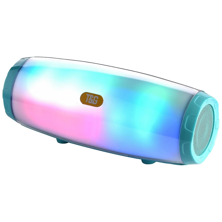 T&G TG165 5W*2 Portable Wireless Speaker Speaker With Dancing LED Flashing Light Mp3 AUX USB FM Radio Stereo Subwoofer(Green) - Desktop Speaker by T&G | Online Shopping South Africa | PMC Jewellery | Buy Now Pay Later Mobicred