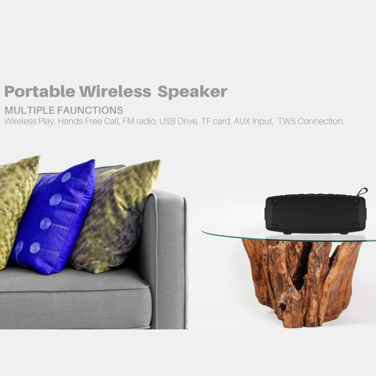 NewRixing NR-3020 Outdoor TWS Wireless Bluetooth Stereo Waterproof Dustproof Shockproof Speaker(Blue) - Desktop Speaker by NewRixing | Online Shopping South Africa | PMC Jewellery | Buy Now Pay Later Mobicred