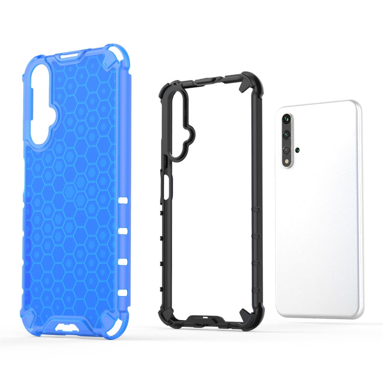 For Huawei Nova 5T Shockproof Honeycomb PC + TPU Case(Green) - Huawei Cases by PMC TechLife | Online Shopping South Africa | PMC TechLife | Buy Now Pay Later Mobicred