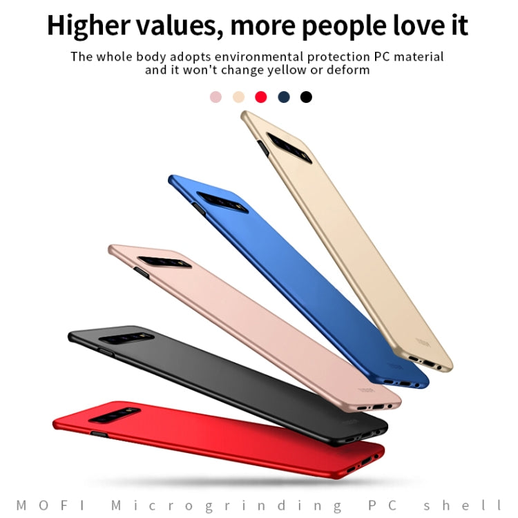 For Galaxy S10+ MOFI Frosted PC Ultra-thin Hard Case(Black) - Galaxy Phone Cases by MOFI | Online Shopping South Africa | PMC TechLife