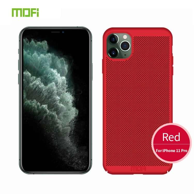 For iPhone 11 Pro MOFI Breathable PC Ultra-thin All-inclusive Protective Case(Red) - free shipping - PMC TechLife - Order now!