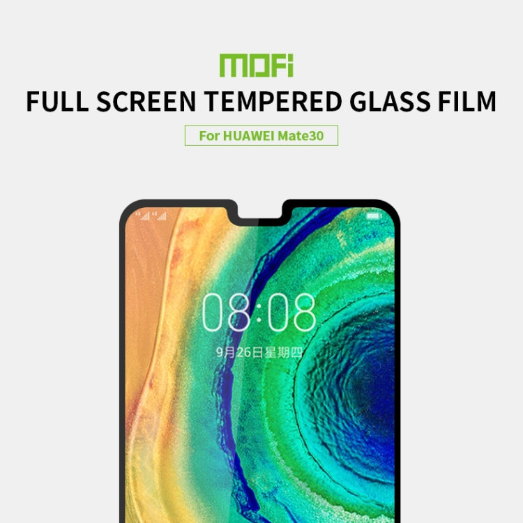 For Huawei Mate30 MOFI 9H 2.5D Full Screen Tempered Glass Film(Black) - Huawei Tempered Glass by MOFI | Online Shopping South Africa | PMC Jewellery