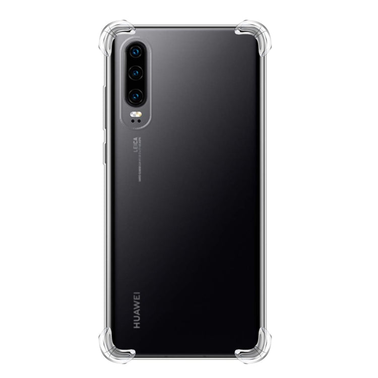 For Huawei P30 Four-Corner Anti-Drop Ultra-Thin Transparent TPU Phone Case(Transparent) - Huawei Cases by PMC Jewellery | Online Shopping South Africa | PMC Jewellery