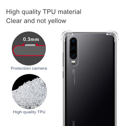 For Huawei P30 Four-Corner Anti-Drop Ultra-Thin Transparent TPU Phone Case(Transparent) - Huawei Cases by PMC Jewellery | Online Shopping South Africa | PMC Jewellery