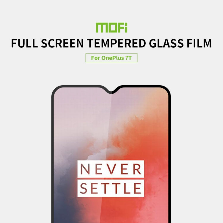 For Oneplus 7T MOFI 9H 2.5D Full Screen Tempered Glass Film(Black) - OnePlus Tempered Glass by MOFI | Online Shopping South Africa | PMC Jewellery