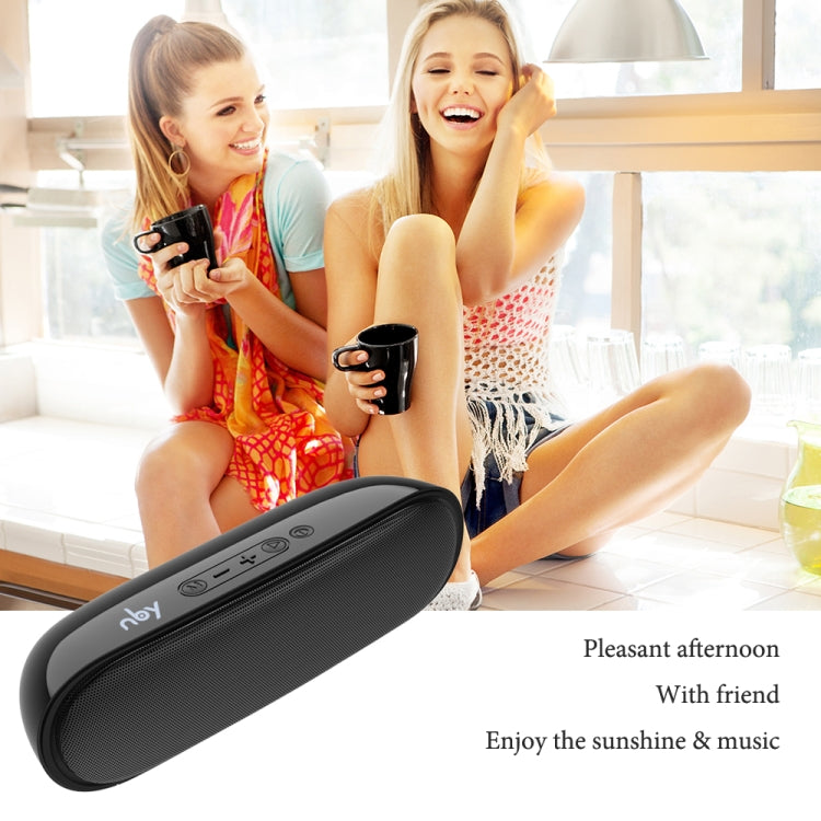 NBY 4070 Portable Bluetooth Speaker 3D Stereo Sound Surround Speakers, Support FM, TF, AUX, U-disk(Black) - Desktop Speaker by NBY | Online Shopping South Africa | PMC Jewellery | Buy Now Pay Later Mobicred