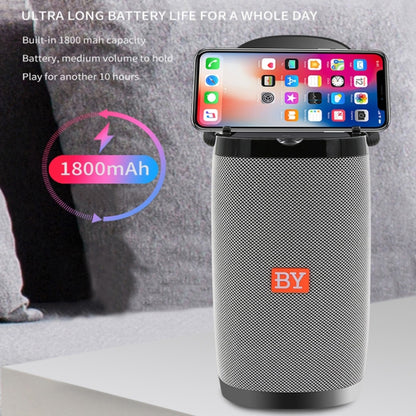 NBY 6650 Portable Multi-function Bluetooth Speaker 3D Surround Stereo Sound, Support Wireless Charging(Gray) - Desktop Speaker by NBY | Online Shopping South Africa | PMC Jewellery | Buy Now Pay Later Mobicred