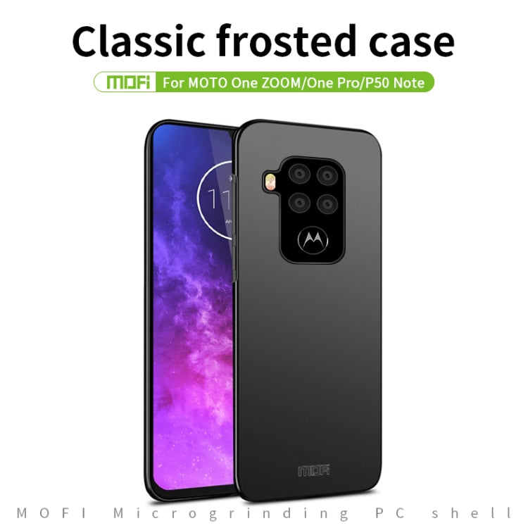 For MOTO P50 Note / One ZOOM MOFI Frosted PC Ultra-thin Hard Case(Red) - Motorola Cases by MOFI | Online Shopping South Africa | PMC Jewellery