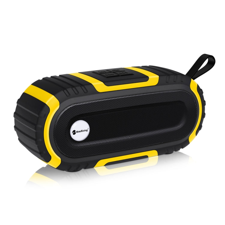 New Rixing NR5016 Wireless Portable Bluetooth Speaker Stereo Sound 10W System Music Subwoofer Column, Support TF Card, FM(Yellow) - Desktop Speaker by NewRixing | Online Shopping South Africa | PMC Jewellery | Buy Now Pay Later Mobicred