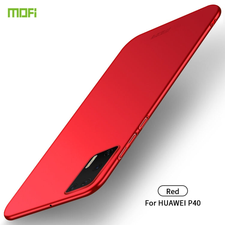 For Huawei P40 MOFI Frosted PC Ultra-thin Hard Case(Red) - Huawei Cases by MOFI | Online Shopping South Africa | PMC TechLife | Buy Now Pay Later Mobicred