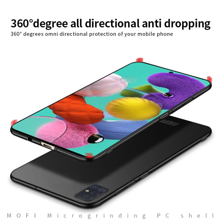 For Galaxy A51 MOFI Frosted PC Ultra-thin Hard Case(Blue) - Galaxy Phone Cases by MOFI | Online Shopping South Africa | PMC TechLife