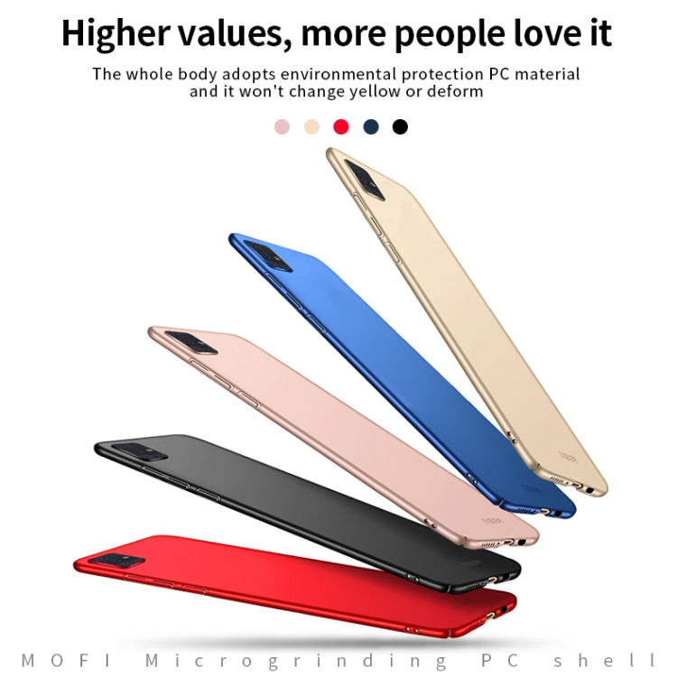 For Galaxy A51 MOFI Frosted PC Ultra-thin Hard Case(Red) - Galaxy Phone Cases by MOFI | Online Shopping South Africa | PMC TechLife | Buy Now Pay Later Mobicred