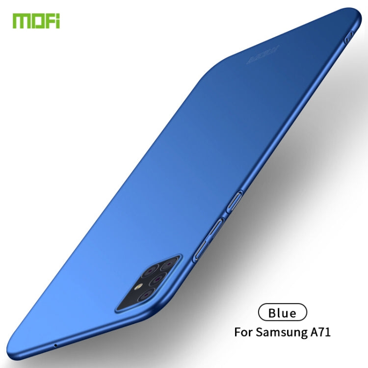 For Galaxy A71 MOFI Frosted PC Ultra-thin Hard Case(Blue) - Galaxy Phone Cases by MOFI | Online Shopping South Africa | PMC TechLife