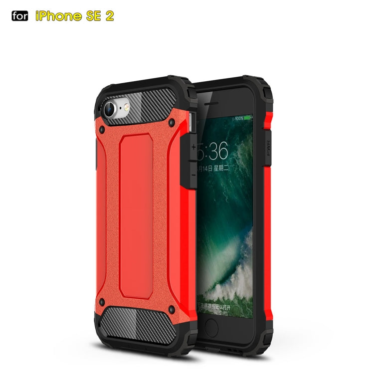 For iPhone SE 2022 / SE 2020  Magic Armor TPU + PC Combination Case(Red) - iPhone SE 2022 / 2020 / 8 / 7 Cases by PMC Jewellery | Online Shopping South Africa | PMC Jewellery