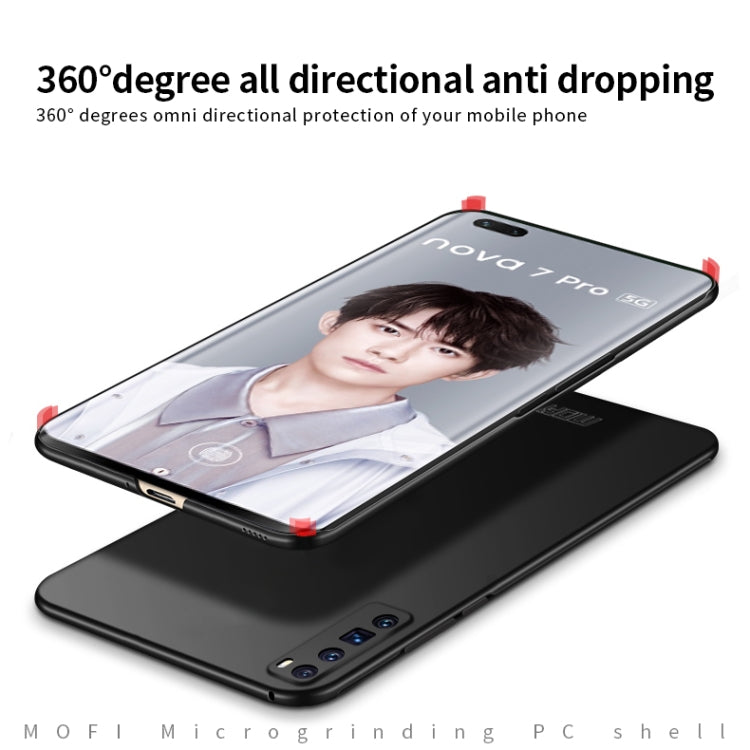 For Huawei Nova 7 Pro MOFI Frosted PC Ultra-thin Hard Case(Gold) - Huawei Cases by MOFI | Online Shopping South Africa | PMC TechLife