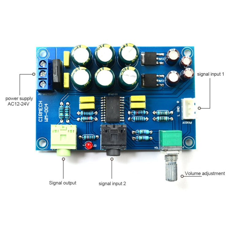 TPA6120 Amp Board HIFI TPA6120A2 Enthusiast Grade Headphone Amplifier Board Zero Noise Board - Breadboard / Amplifier Board by PMC Jewellery | Online Shopping South Africa | PMC Jewellery | Buy Now Pay Later Mobicred