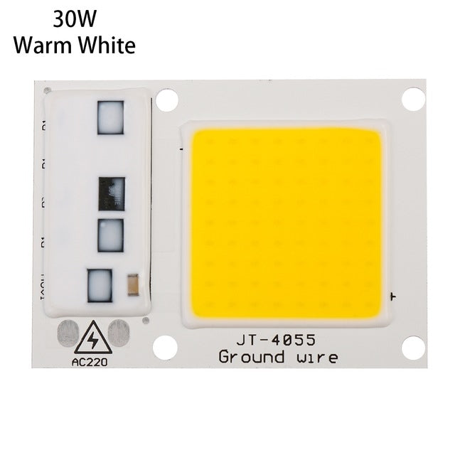 High Power 220V LED FloodlightCool/Warm White COB LED Chip IP65 Smart IC Driver Lamp(30W warm white) - Celling Lights & Chandeliers by PMC Jewellery | Online Shopping South Africa | PMC Jewellery | Buy Now Pay Later Mobicred