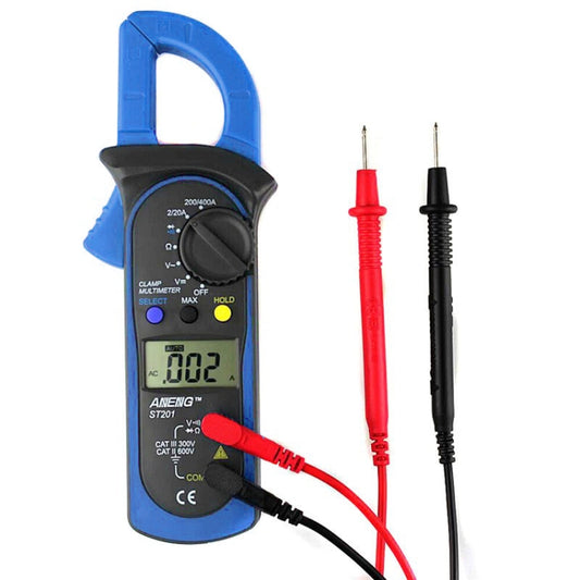 ANENG ST201 AC And DC Digital Clamp Multimeter Voltage And Current Measuring Instrument Tester( Blue) - Digital Multimeter by ANENG | Online Shopping South Africa | PMC Jewellery | Buy Now Pay Later Mobicred