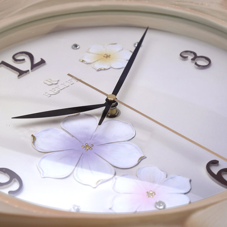 Creative Wall Clock Pure Hand-painted Wall Clock(Purple) - Wall Clock by PMc TechLife | Online Shopping South Africa | PMc TechLife | Buy Now Pay Later Mobicred