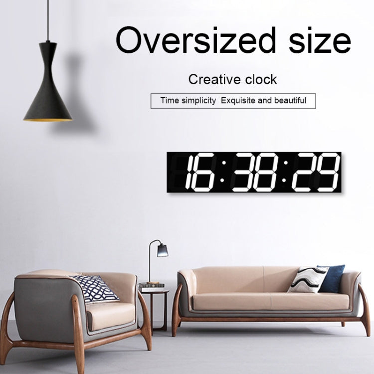 Multifunctional LED Wall Clock Creative Digital Clock, Style:Sealed Box Remote Control(White Font) - free shipping - PMc TechLife - Order now!