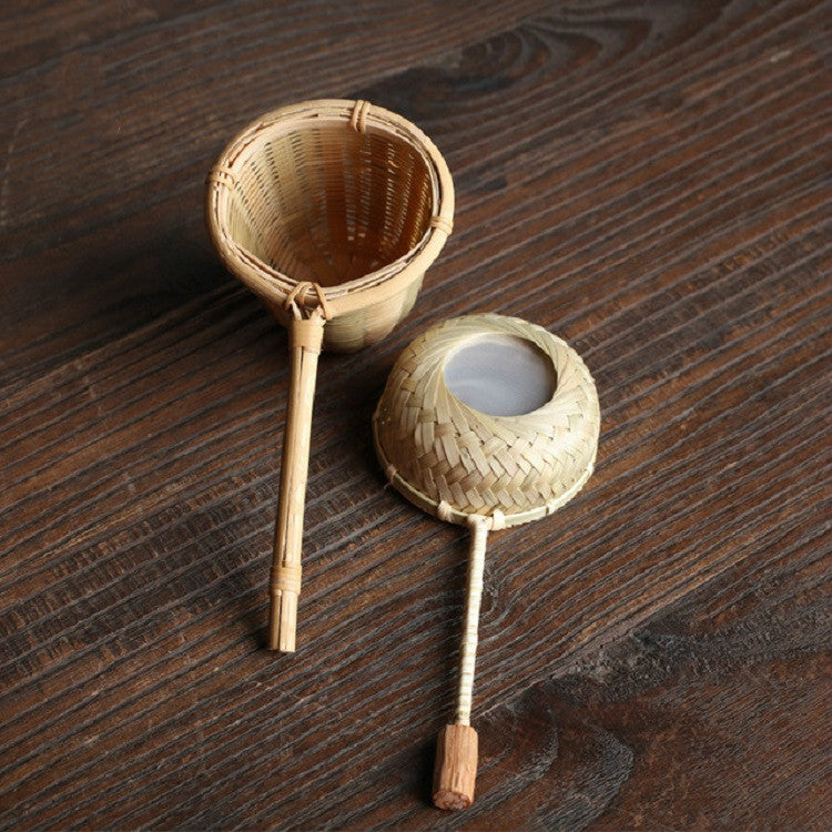 Bamboo Woven Creative Filter Reusable Filter Tea Colander Gadget, Style:Bamboo Root Tea Leak - Tea Strainers by PMC TechLife | Online Shopping South Africa | PMC TechLife | Buy Now Pay Later Mobicred