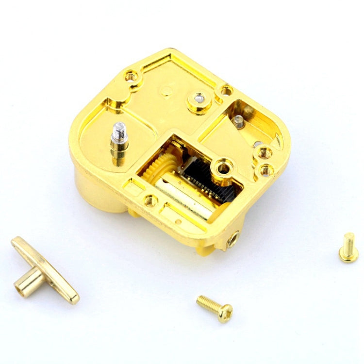 Eight-tone Gold-plated Bar Repair Parts DIY Sky City Paperback Music Box(Love Story) - Music Box by PMC Jewellery | Online Shopping South Africa | PMC Jewellery | Buy Now Pay Later Mobicred