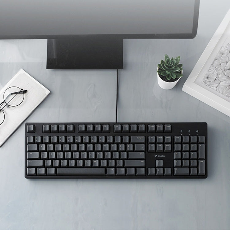 Rapoo V860 Desktop Wired Gaming Mechanical Keyboard, Specifications:61 Keys(Tea Shaft) - free shipping - PMC Jewellery - Order now!