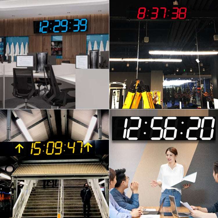 Creative LED Digital Wall Clock Multi-function WIFI Clock, Style:6 Bit Hollow WIFI(White) - Wall Clock by PMc TechLife | Online Shopping South Africa | PMc TechLife | Buy Now Pay Later Mobicred