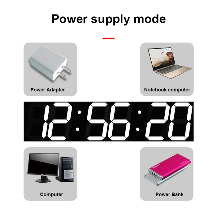 Creative LED Digital Wall Clock Multi-function WIFI Clock, Style:6 Bit Sealed Box WIFI(Ice Blue) - Wall Clock by PMc TechLife | Online Shopping South Africa | PMc TechLife | Buy Now Pay Later Mobicred