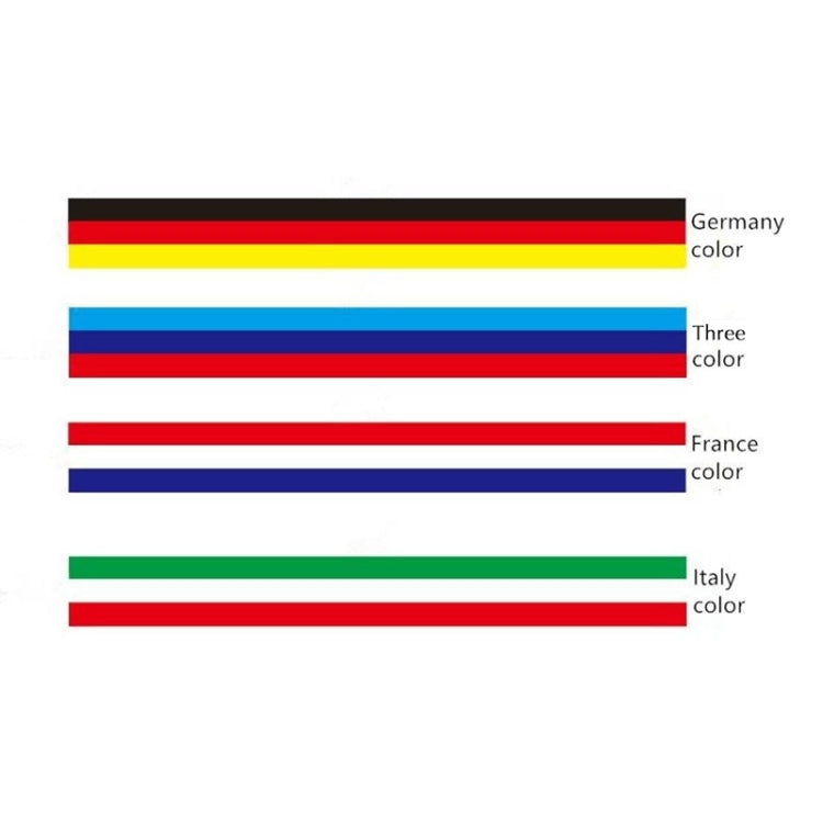 Flag Striped Car Hood Vinyl Sticker Body Decal(Tricolor) - Decorative Sticker by PMC Jewellery | Online Shopping South Africa | PMC Jewellery | Buy Now Pay Later Mobicred