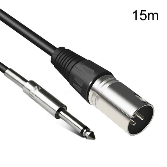 6.35mm Caron Male To XLR 2pin Balance Microphone Audio Cable Mixer Line, Size:15m - Microphone Audio Cable & Connector by PMC Jewellery | Online Shopping South Africa | PMC Jewellery | Buy Now Pay Later Mobicred