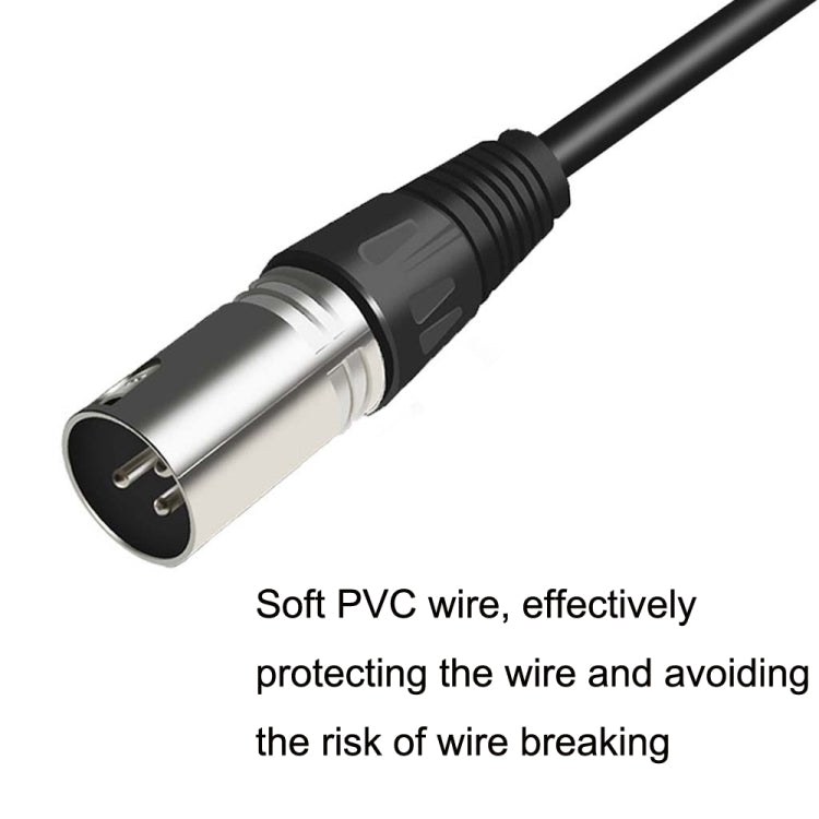 6.35mm Caron Male To XLR 2pin Balance Microphone Audio Cable Mixer Line, Size:20m - Microphone Audio Cable & Connector by PMC Jewellery | Online Shopping South Africa | PMC Jewellery | Buy Now Pay Later Mobicred